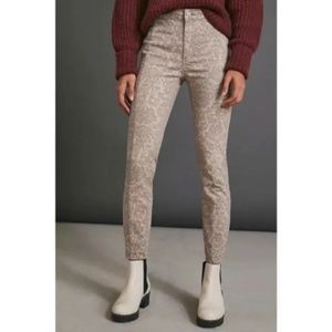 NWT Pilcro Anthropologie High Rise Denim Legging Floral